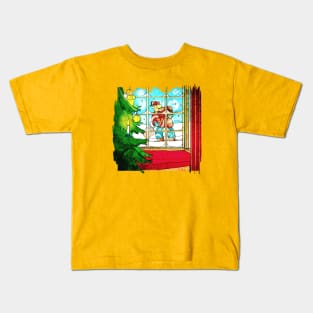 Winter Snow Shoveling Kids T-Shirt